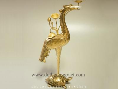 Ý nghĩa đôi hạc thờ bằng đồng trên bàn thờ gia tiên
