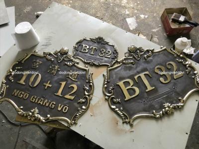 Biển số nhà bằng đồng cực bền đẹp