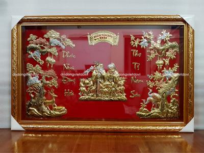 Tranh mừng thọ bằng đồng - Quà tặng sang trọng và ý nghĩa