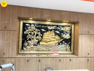 Tranh đồng Thuận buồm xuôi gió thể hiện đẳng cấp của gia chủ