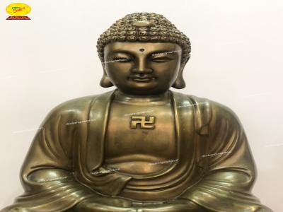 Tượng Phật A Di Đà bằng đồng đẹp linh thiêng, giàu ý nghĩa sâu sắc