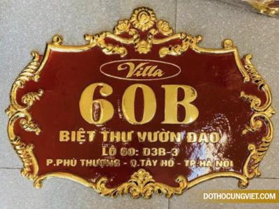 Biển số nhà bằng đồng đẹp bền và sang trọng