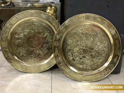 Mâm đồng vàng đầy nghệ thuật, tuổi thọ cao