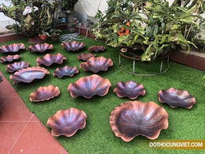 Phù điêu hoa sen trang trí nội/ ngoại thất giúp không gian thêm sang trọng