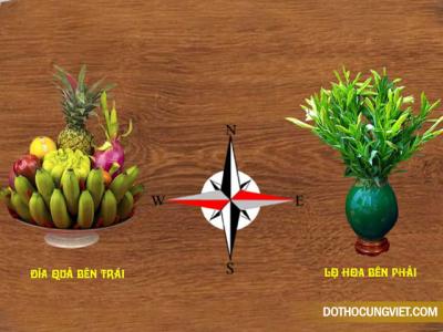 Quy tắc bài trí đông bình tây quả đúng chuẩn phong thủy