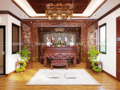 Gợi ý các mẫu phòng thờ cổ điển sang trọng và tinh tế nhất