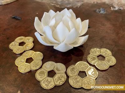 Cách đặt đồng tiền hoa mai 5 cánh phong thủy đem lại may mắn, tài lộc cho chủ nhân