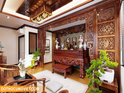 7 chiêu thiết kế bàn thờ hiện đại, đúng chuẩn phong thủy