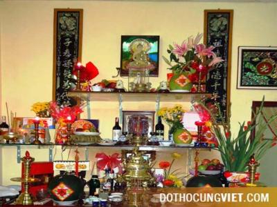 Cách bài trí bàn thờ gia tiên