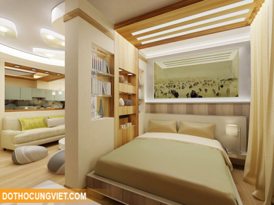 Cách hóa giải khi trót bố trí giường ngủ sau phòng thờ