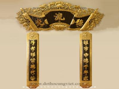 Cách treo cuốn thư câu đối bằng đồng phù hợp không gian thờ cúng