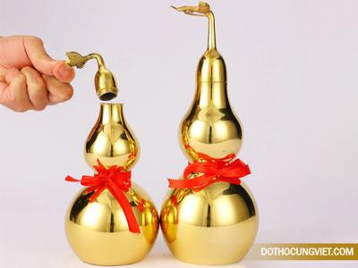 Cách bài trí hồ lô bằng đồng trong nhà hợp phong thủy