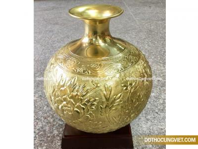 Lộc bình Vinh hoa phú quý bằng đồng