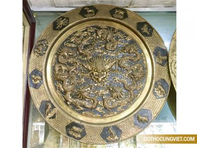 Mâm cửu long bằng đồng - Biểu tượng của phú quý