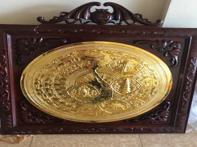 Tranh mặt trống đồng bản đồ Việt Nam