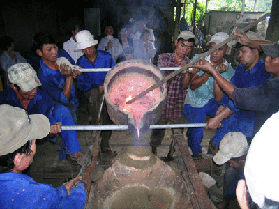 Chuông đồng có tiếng hay tốt có độ vang vu thì cần có vàng có đúng không?